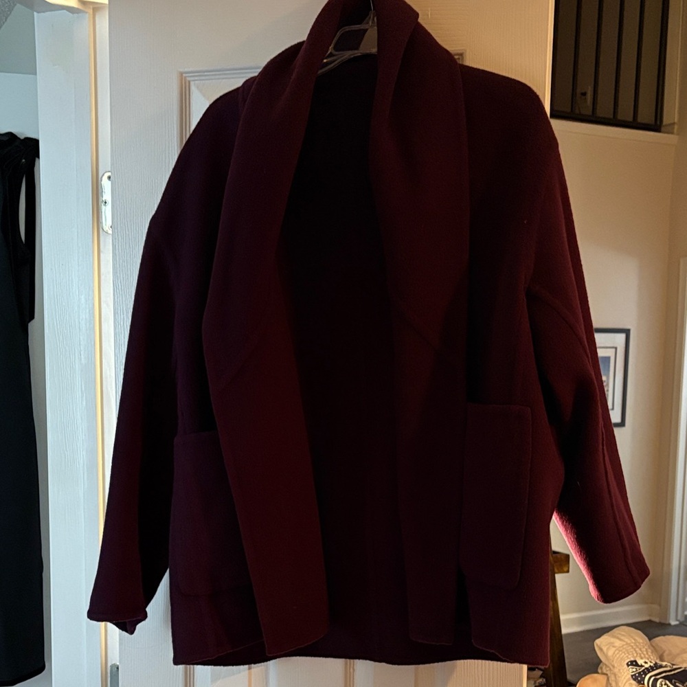 Vince Deep Purple Reversible Jacket, Size M, mint condition